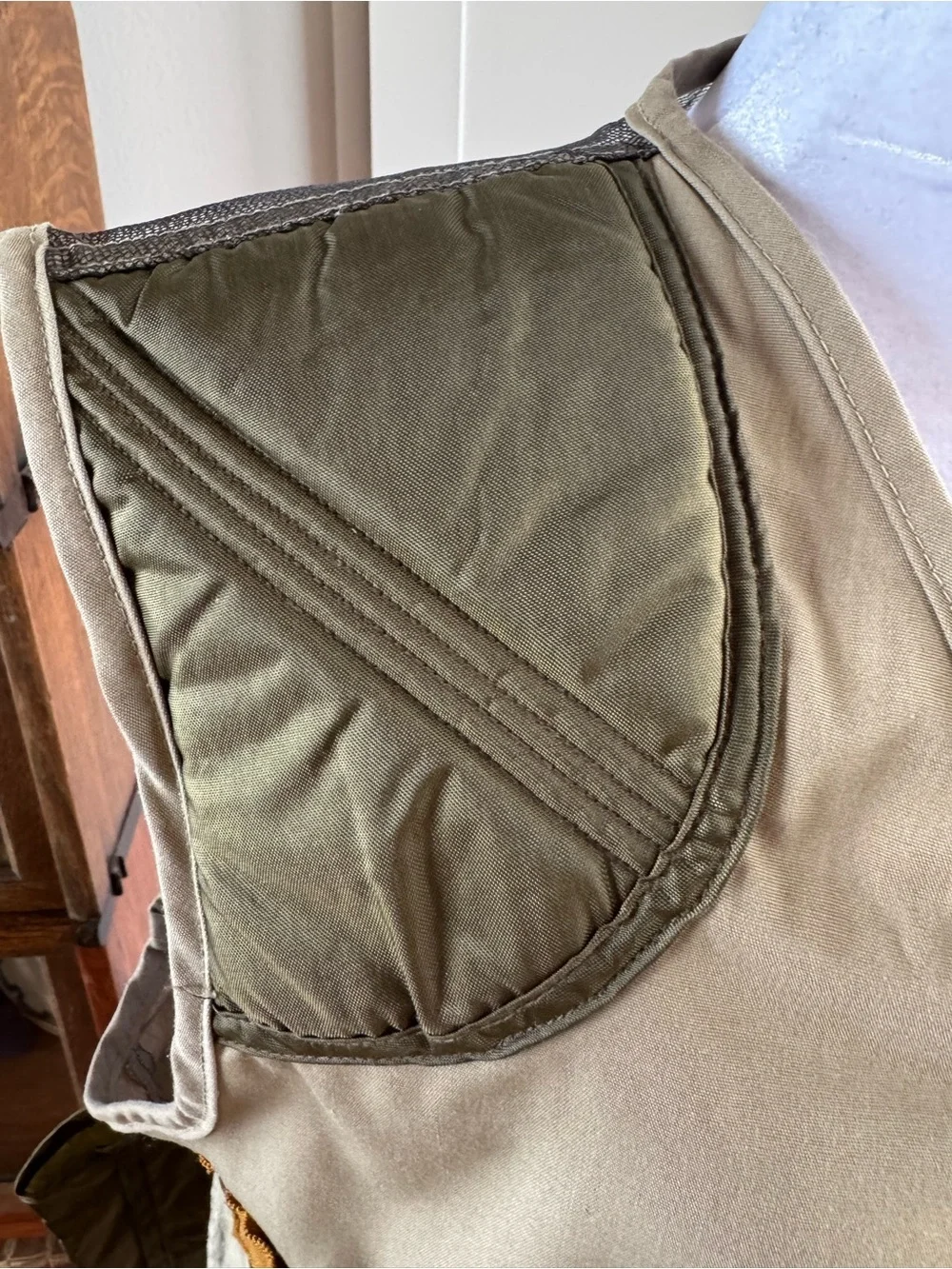 Vintage SAFTBAK Pheasant Hunting Field Vest Utility Gorpcore Safari Tan